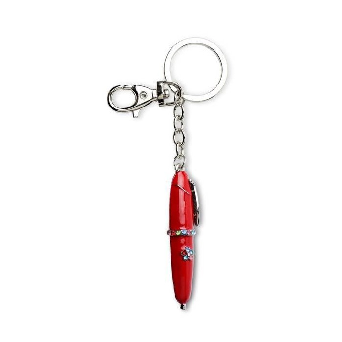 PORTACHIAVI PENNA SMALTATA ROS